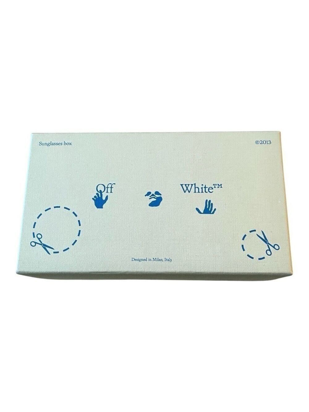 Off White Sunglasses Box and Cleaning Cloth ONLY - does not include sunglasses